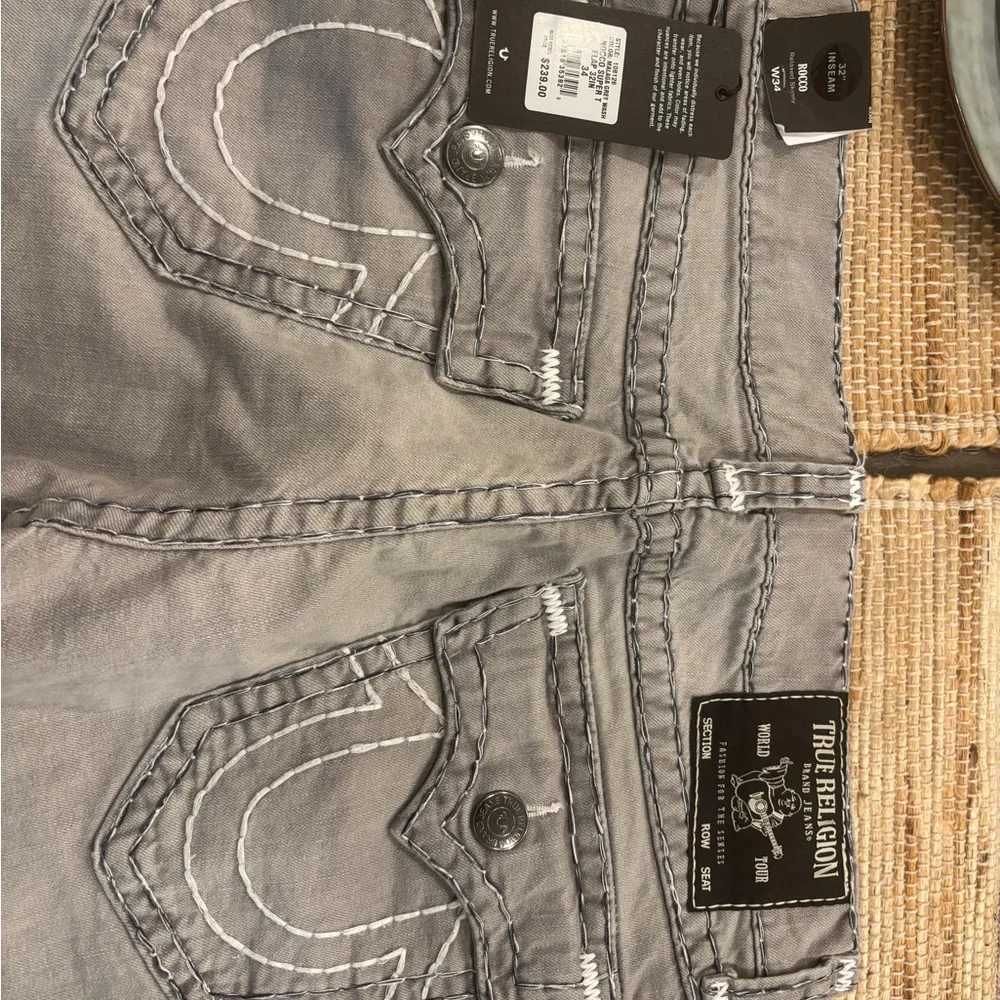 True Religion Gray Denim jeans - Picture 5 of 6